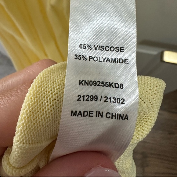 Meshki Jacqui Halter Knit Midi Dress - Lemon (S) - Picture 6 of 8